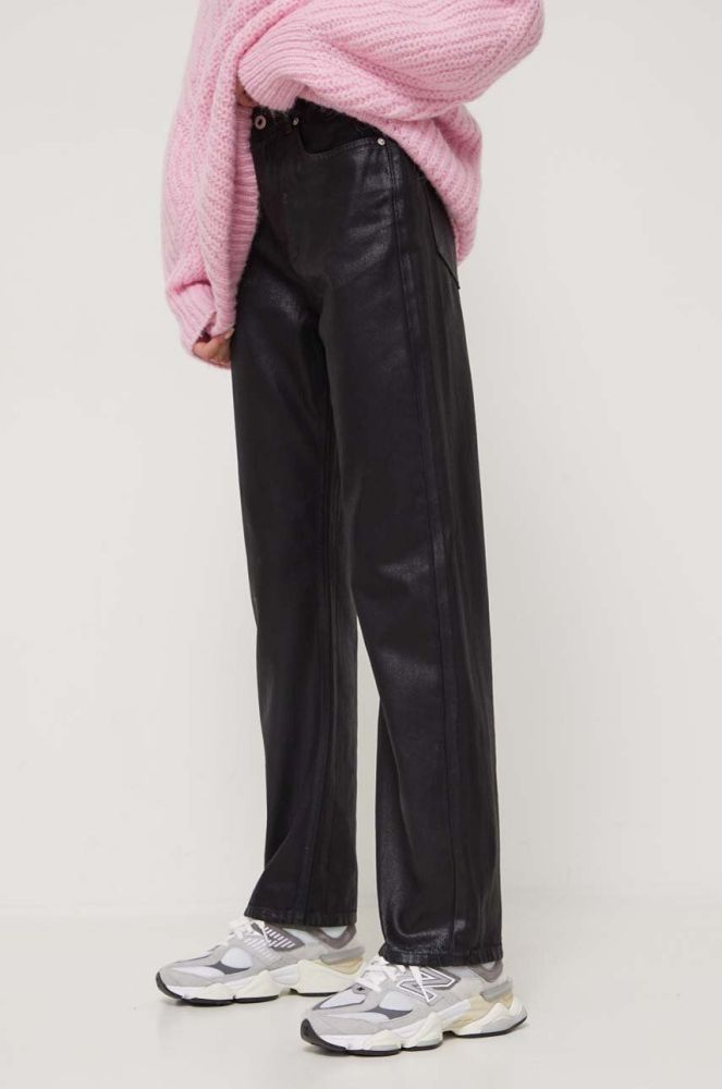 Джинси Karl Lagerfeld Jeans жіночі висока посадка колір чорний (3575685)