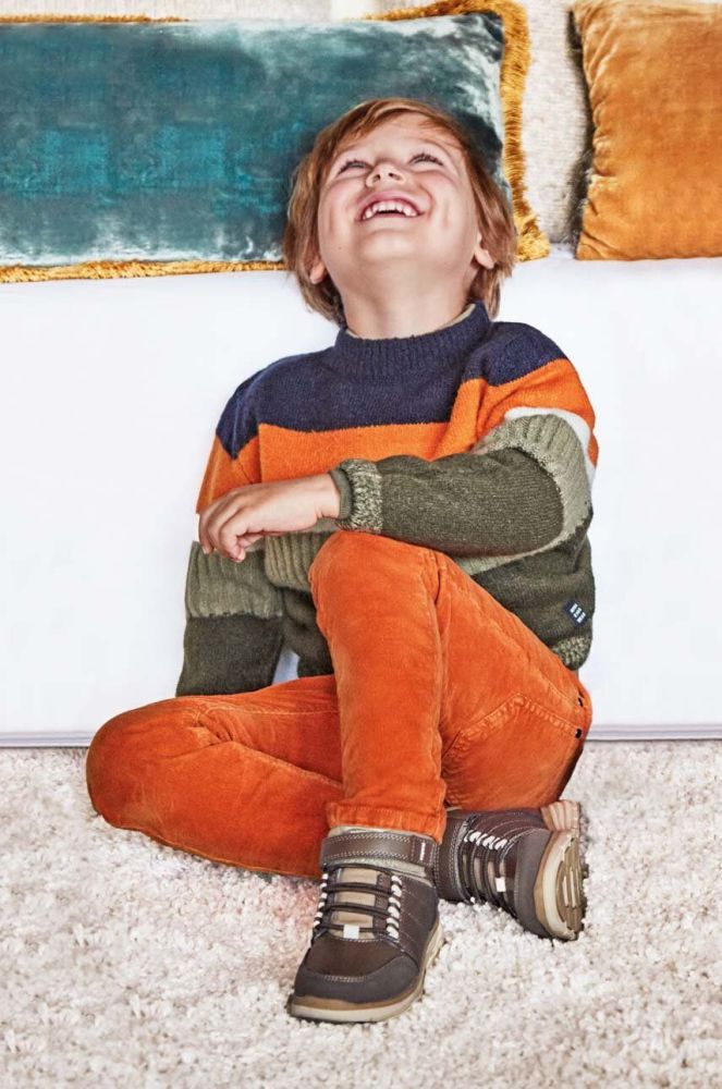 Дитячі штани Mayoral колір помаранчевий однотонні (3425611)