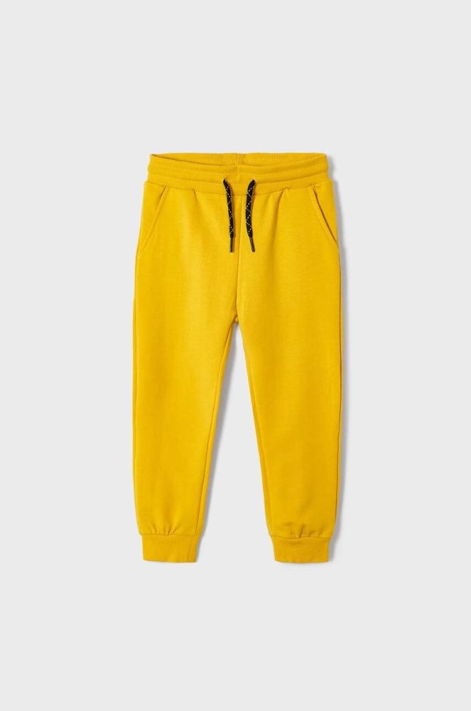 Дитячі спортивні штани Mayoral колір жовтий однотонні (3438711)
