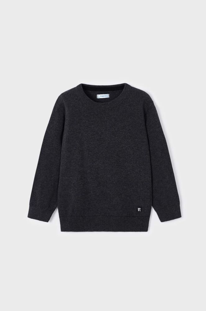 Дитячий бавовняний светр Mayoral колір сірий легкий (3410527)