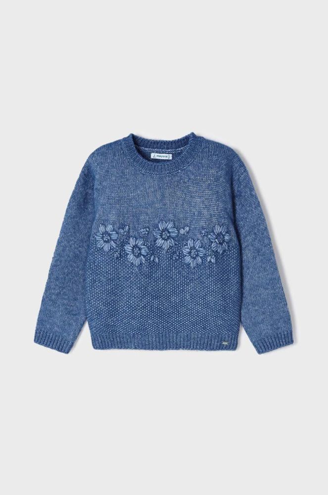 Дитячий светр Mayoral легкий колір блакитний (3432168)