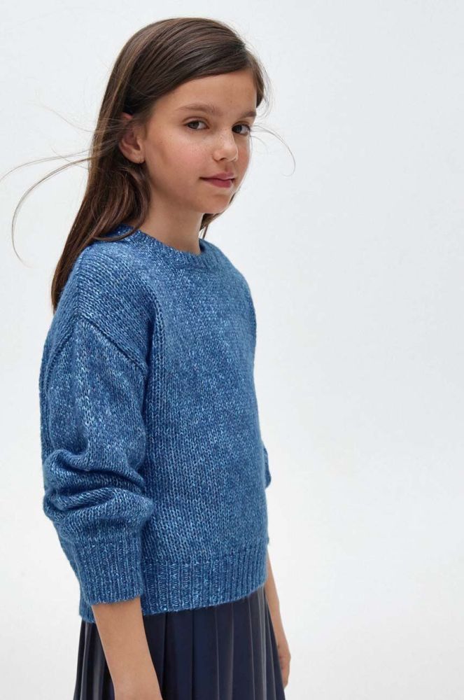 Дитячий светр Mayoral легкий колір блакитний (3411550)