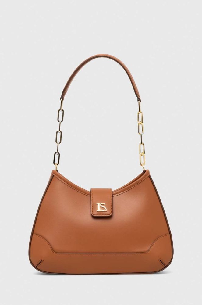 Шкіряна сумочка Luisa Spagnoli колір коричневий