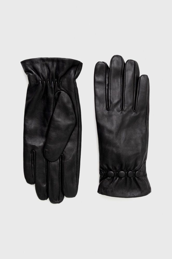 Шкіряні рукавички Medicine жіночі колір чорний (2799877)