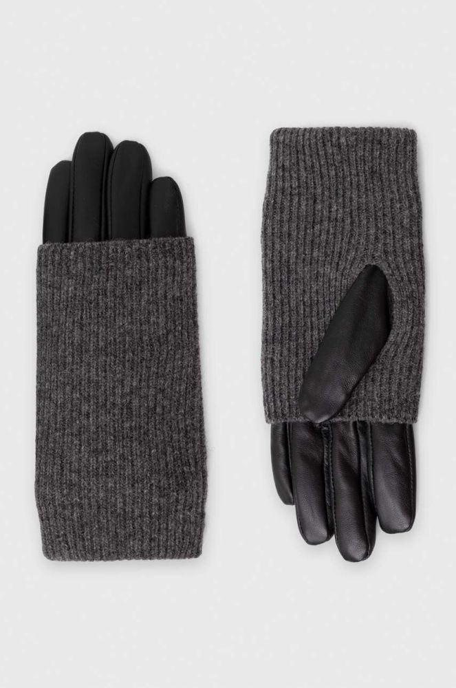 Шкіряні рукавички Medicine жіночі колір чорний (3616916)