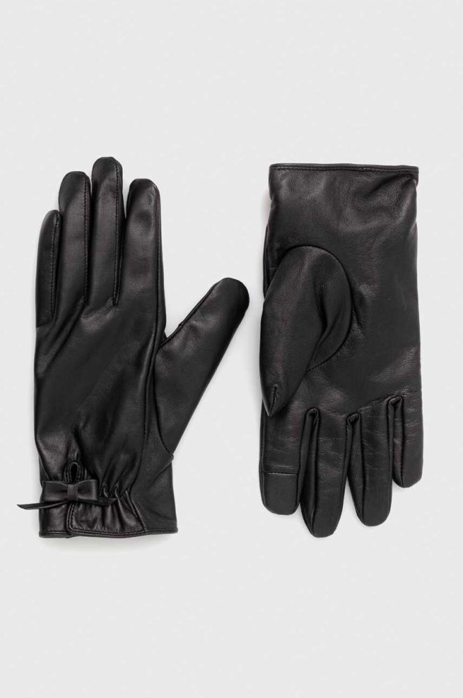 Шкіряні рукавички Medicine жіночі колір чорний (3639820)