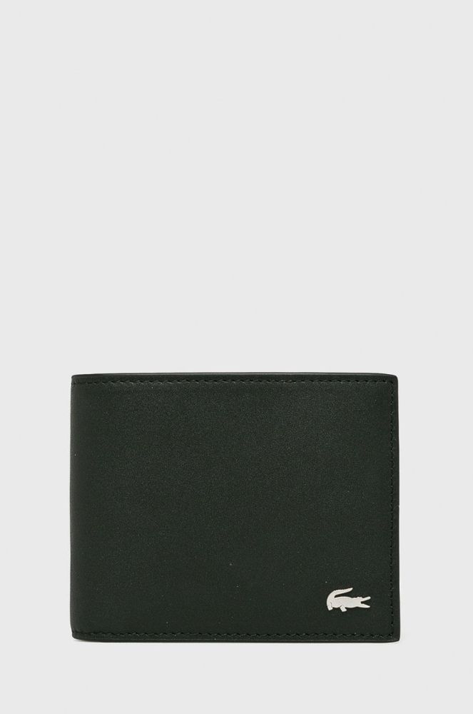 Lacoste - Шкіряний гаманець колір чорний (279003)