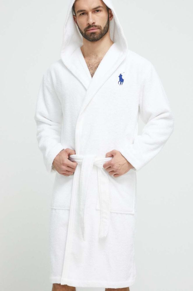 Бавовняний халат Polo Ralph Lauren колір білий (3253929)