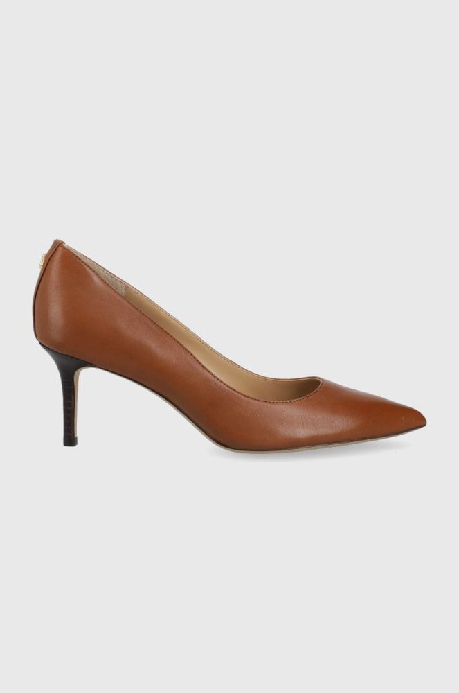 Lauren Ralph Lauren Шкіряні туфлі Lanette 8,02723E+11 колір коричневий