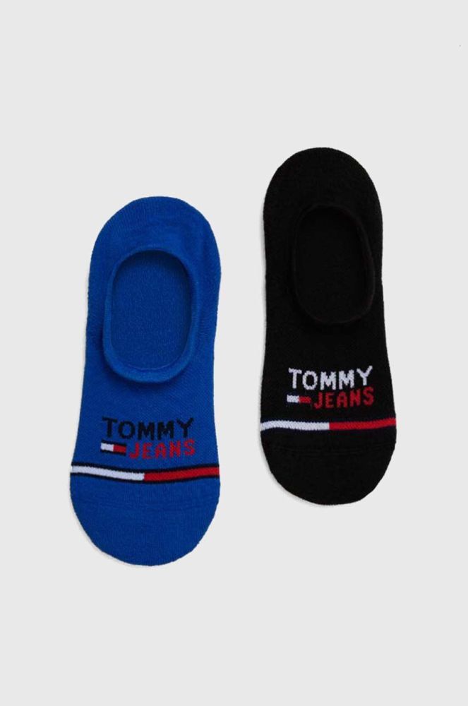 Шкарпетки Tommy Jeans 2-pack колір блакитний (3516468)