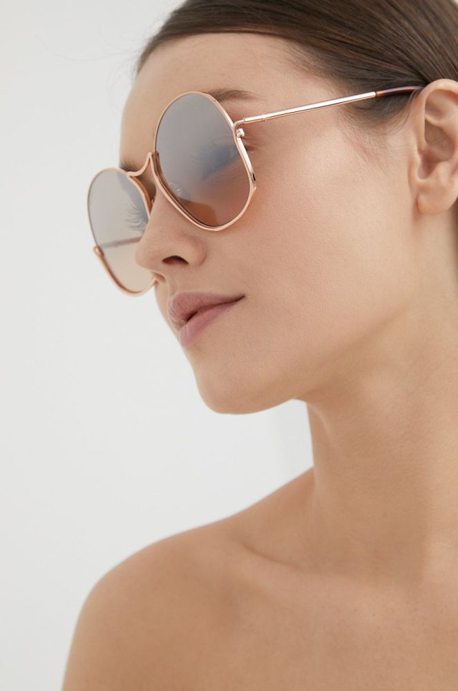 Сонцезахисні окуляри Max Mara жіночі колір коричневий (2234096)