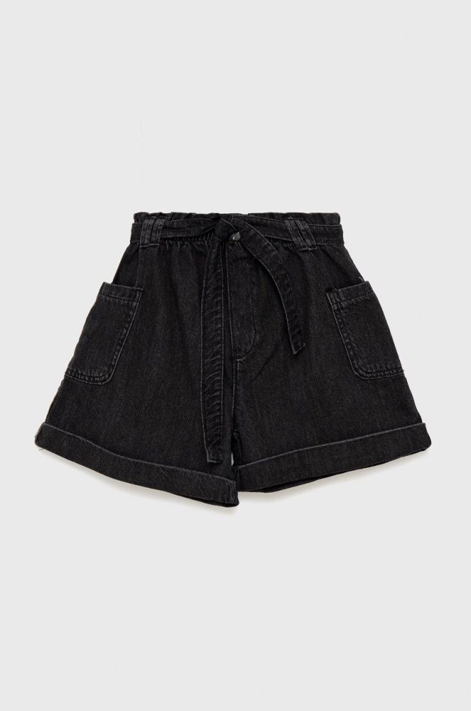 Дитячі джинсові шорти Birba&Trybeyond колір чорний однотонні (2243361)