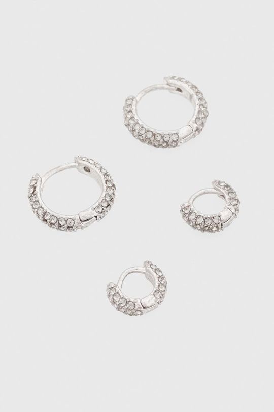 Сережки AllSaints 2-pack колір срібний (2845577)
