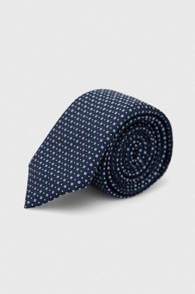 Шовковий галстук BOSS колір синій (3212704)