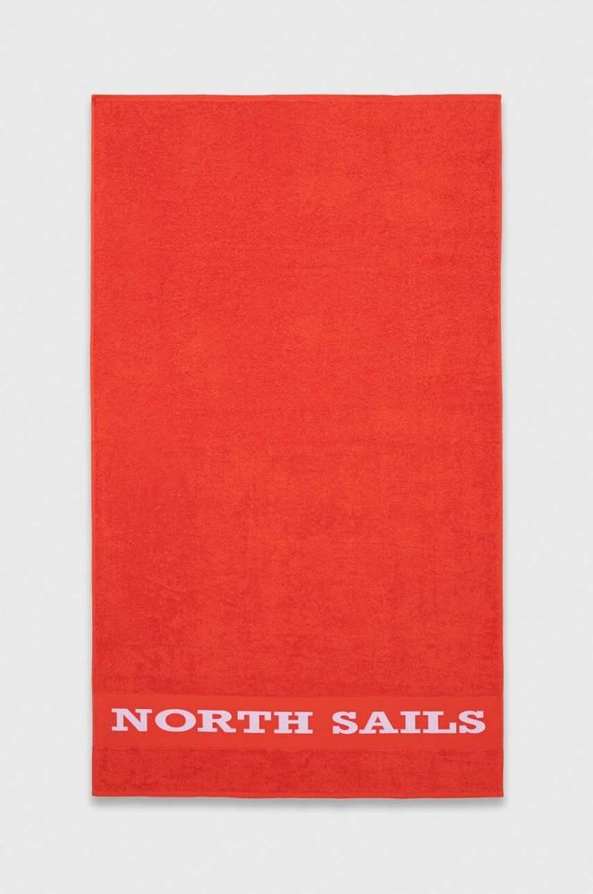 Бавовняний рушник North Sails колір помаранчевий