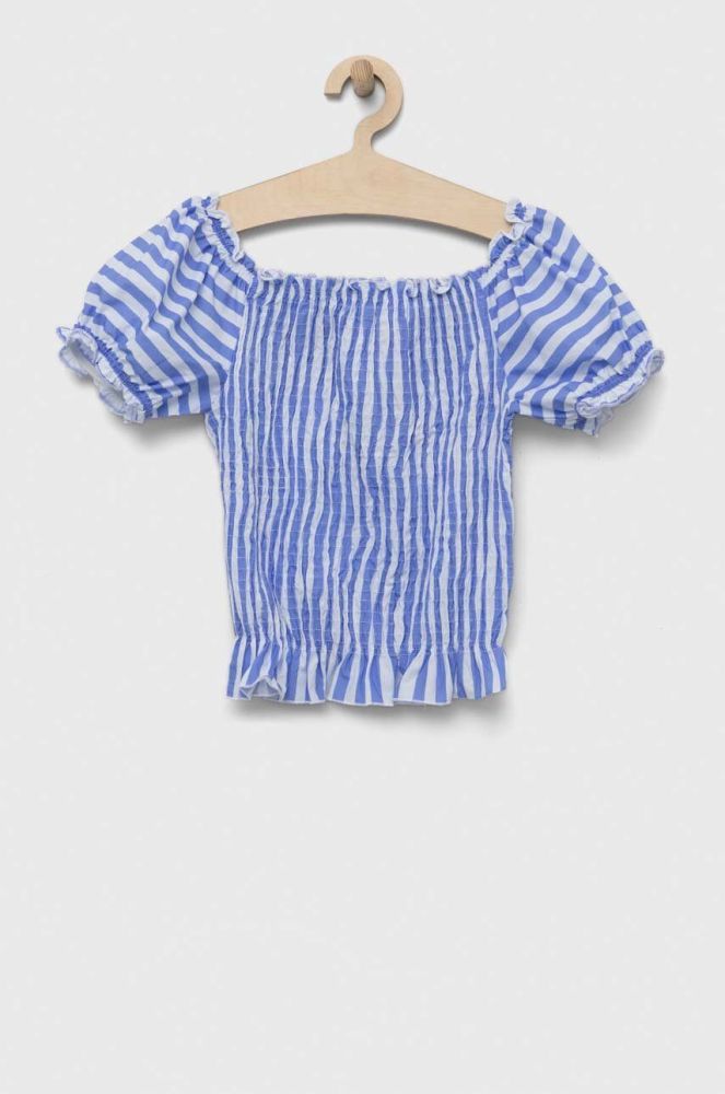 Дитяча бавовняна блузка Birba&Trybeyond візерунок колір блакитний (3221244)