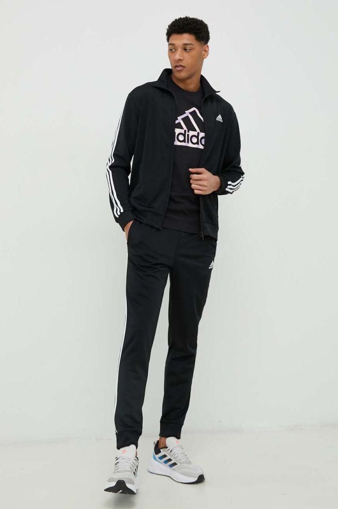 Спортивний костюм adidas чоловічий колір чорний (2983584)
