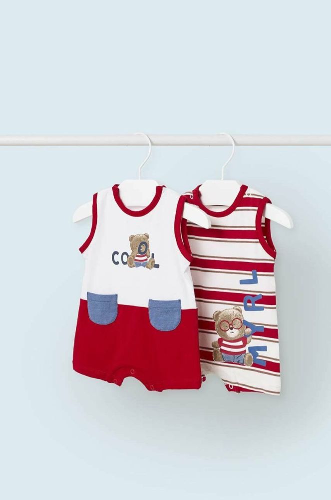 Комбінезон для немовлят Mayoral Newborn 2-pack колір червоний (3013279)