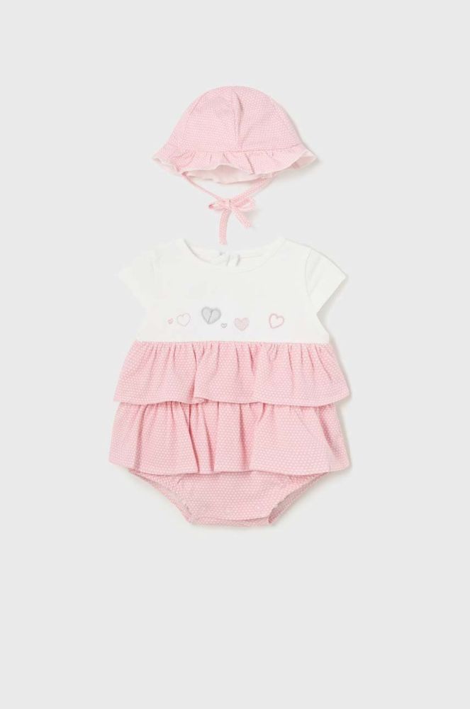 Боді для немовлят Mayoral Newborn колір рожевий (2964620)