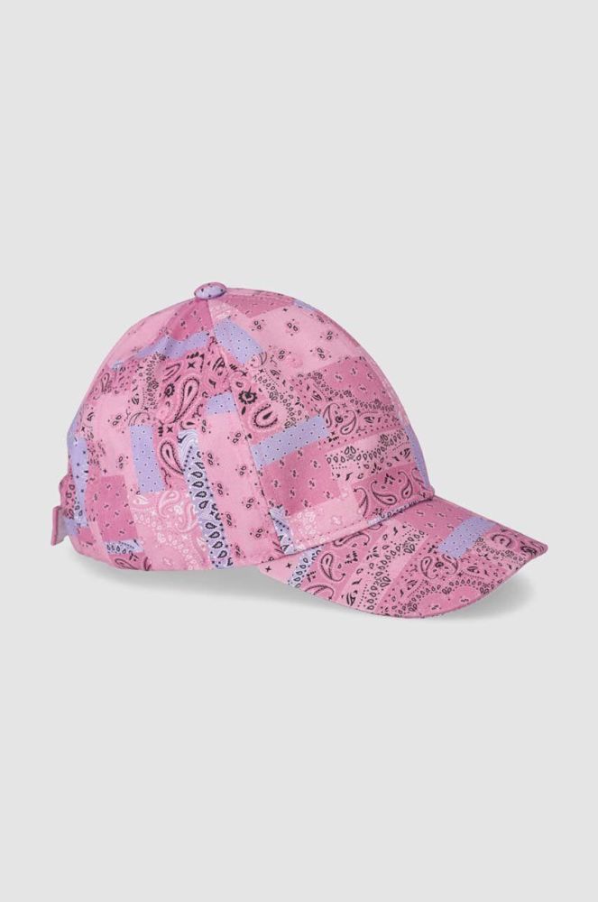 Дитяча бавовняна кепка Coccodrillo колір рожевий візерунок (3330966)