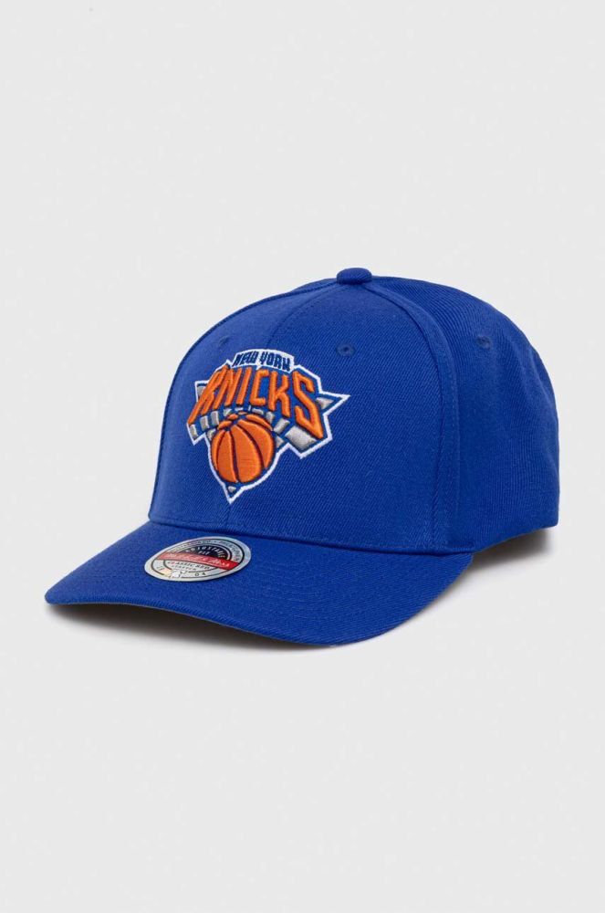 Кепка з домішкою вовни Mitchell&Ness New York Knicks з аплікацією колір блакитний (3290153)
