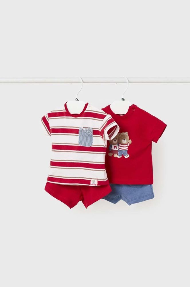 Дитячий комплект Mayoral Newborn 2-pack колір червоний