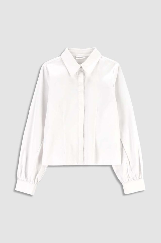 Дитяча бавовняна сорочка Coccodrillo колір білий (3233429)