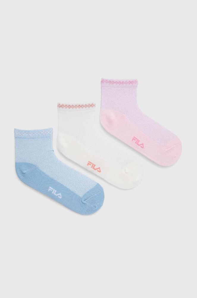 Дитячі шкарпетки Fila 3-pack колір барвистий (3207109)