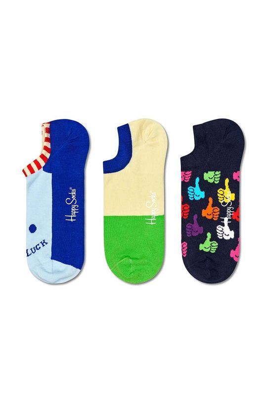 Шкарпетки Happy Socks Lucky No Show Sock 3 шт. колір барвистий