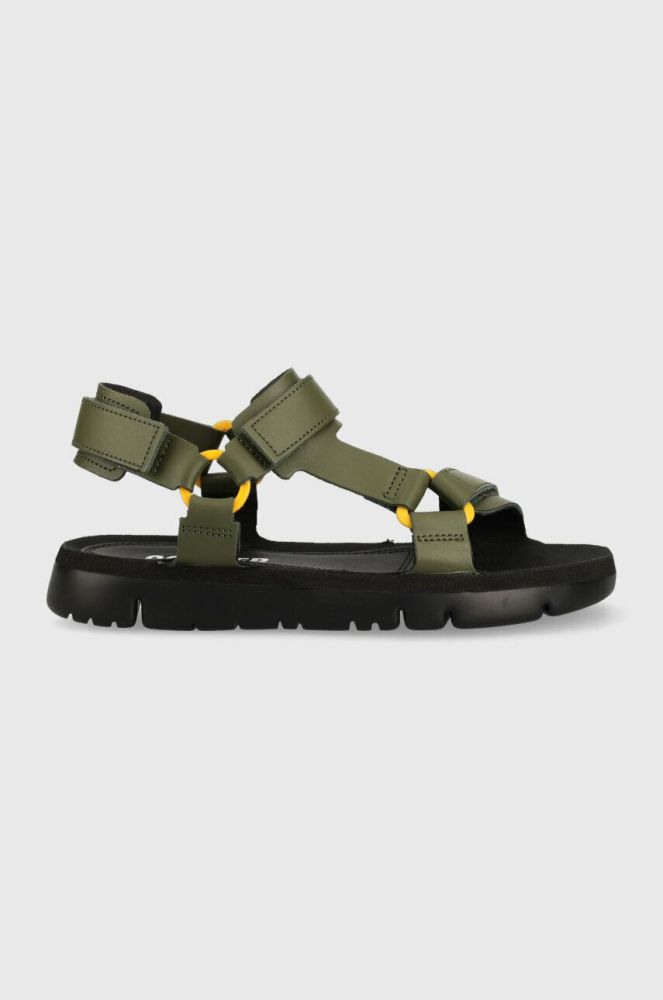 Шкіряні сандалі Camper Oruga Sandal чоловічі колір зелений K100416.022