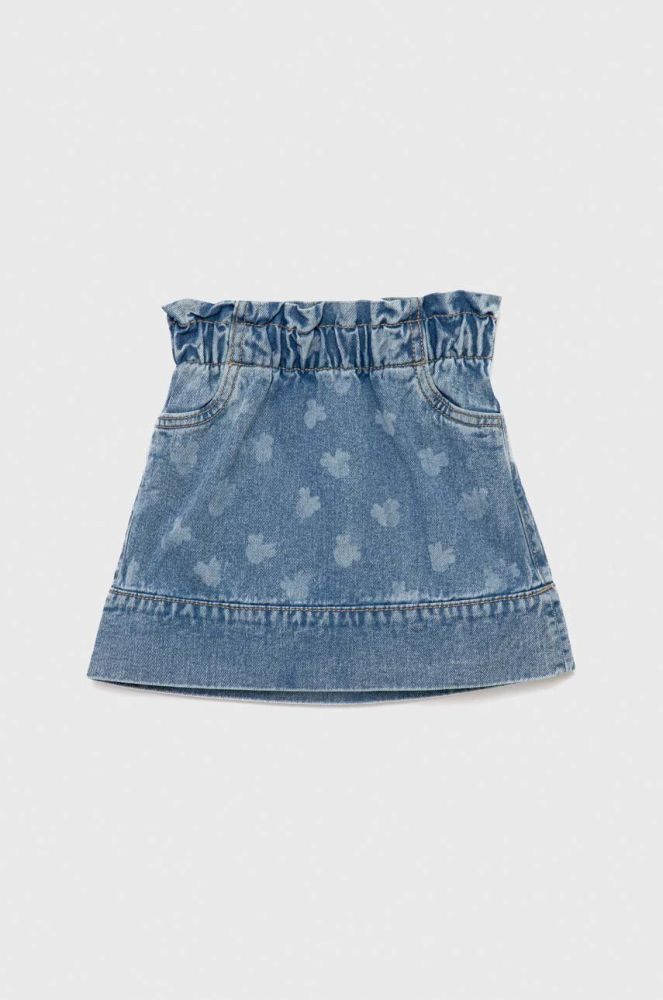 Дитяча джинсова спідниця OVS mini пряма колір блакитний (3128685)