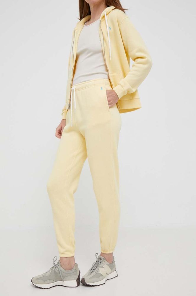 Спортивні штани Polo Ralph Lauren колір жовтий однотонні (3387861)