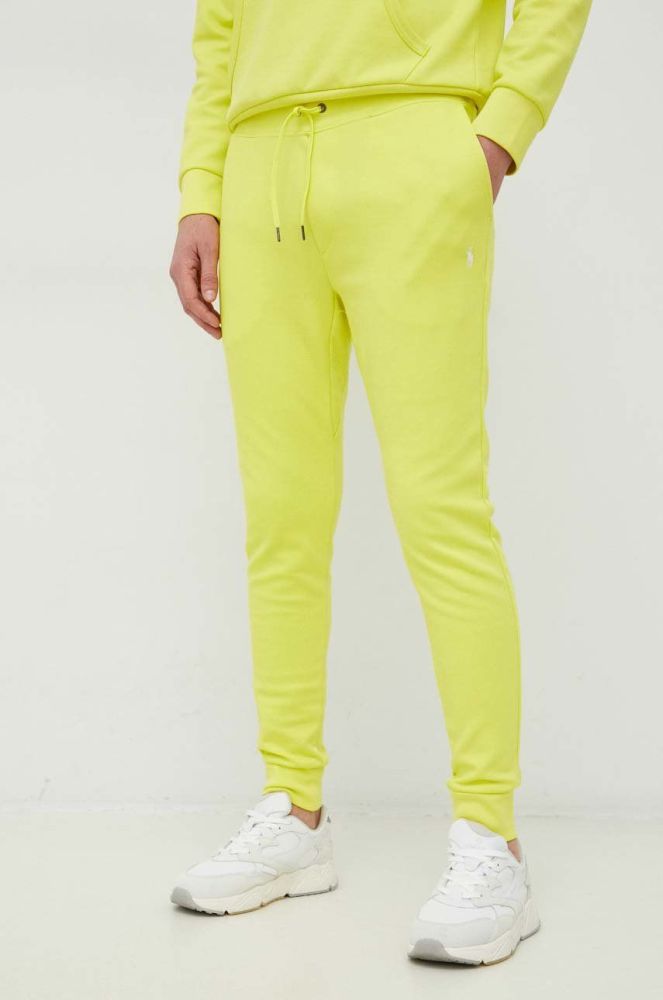 Спортивні штани Polo Ralph Lauren чоловічі колір жовтий однотонні