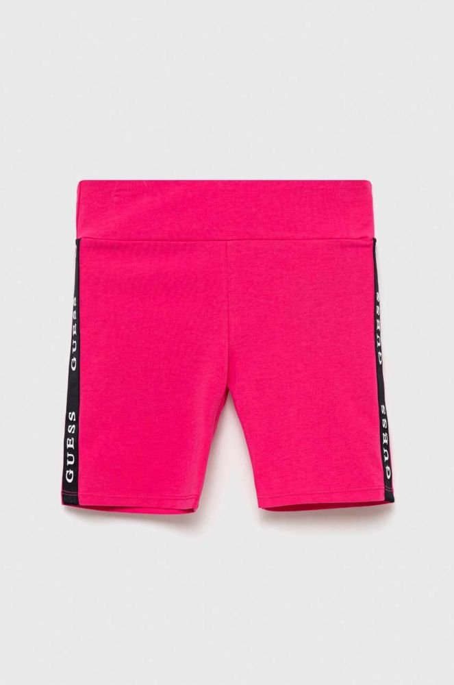 Дитячі шорти Guess колір рожевий з аплікацією (2874262)