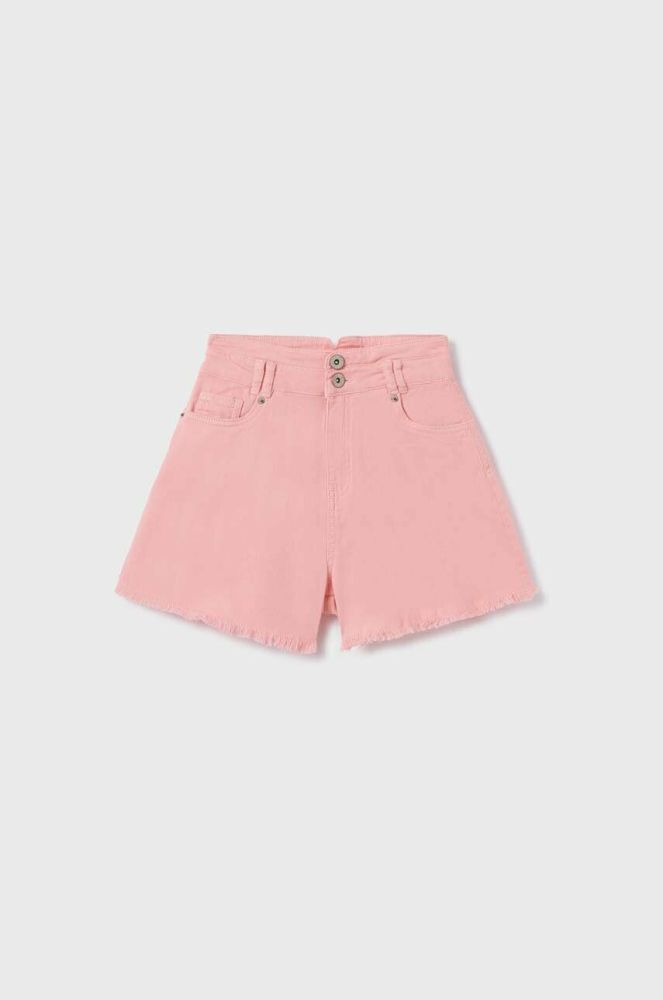 Дитячі джинсові шорти Mayoral колір рожевий однотонні (3046325)