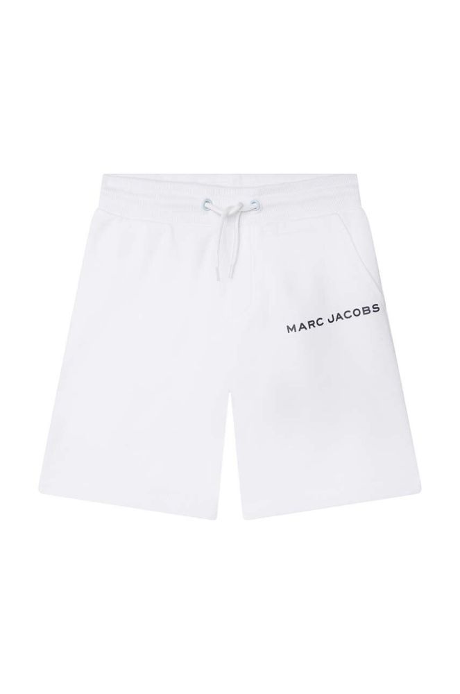 Дитячі бавовняні шорти Marc Jacobs колір білий однотонні (3075214)