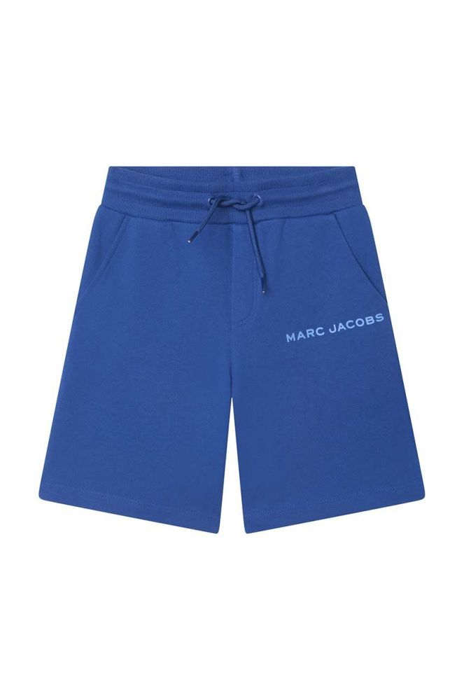 Дитячі бавовняні шорти Marc Jacobs однотонні колір блакитний