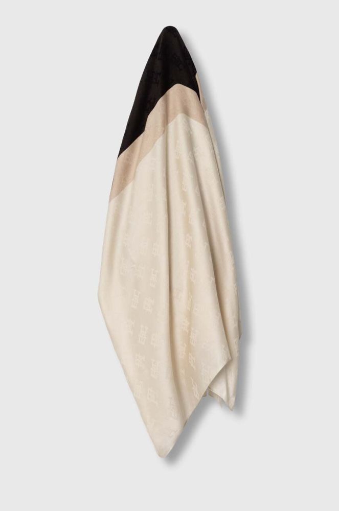 Хустка Tommy Hilfiger жіноча колір бежевий візерунок (3684774)