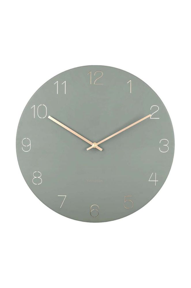 Настінний годинник Karlsson Charm Numbers колір зелений (2993024)