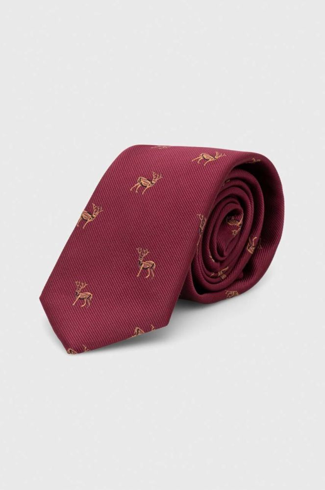 Краватка Medicine колір бордовий (3685976)