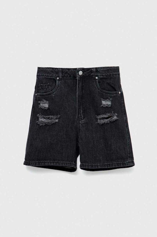 Дитячі джинсові шорти Birba&Trybeyond колір чорний однотонні (3167595)