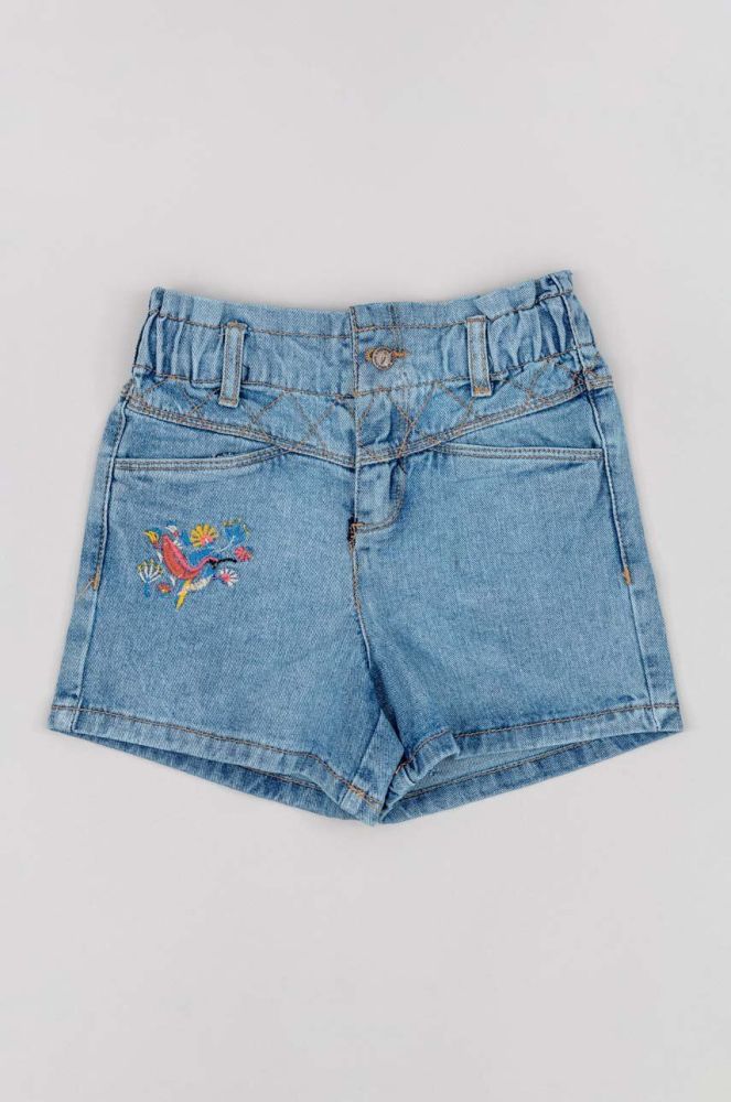 Дитячі джинсові шорти zippy однотонні колір блакитний (3136772)