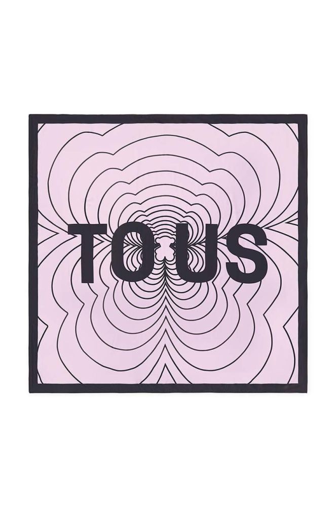 Хустка Tous жіноча колір фіолетовий візерунок (2952201)
