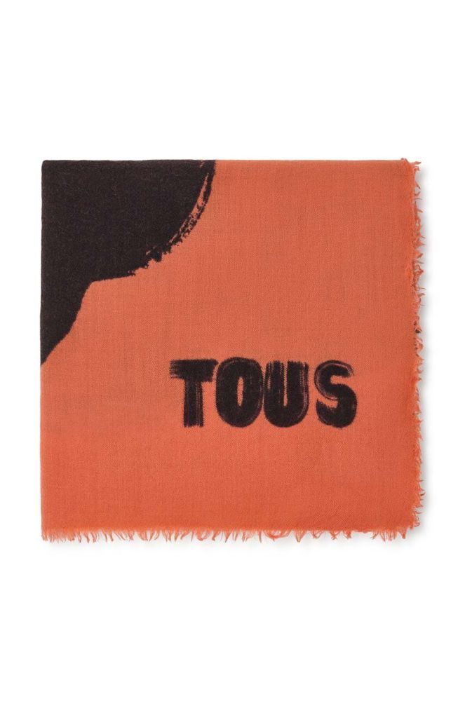 Хустка Tous жіноча колір помаранчевий візерунок (3656066)