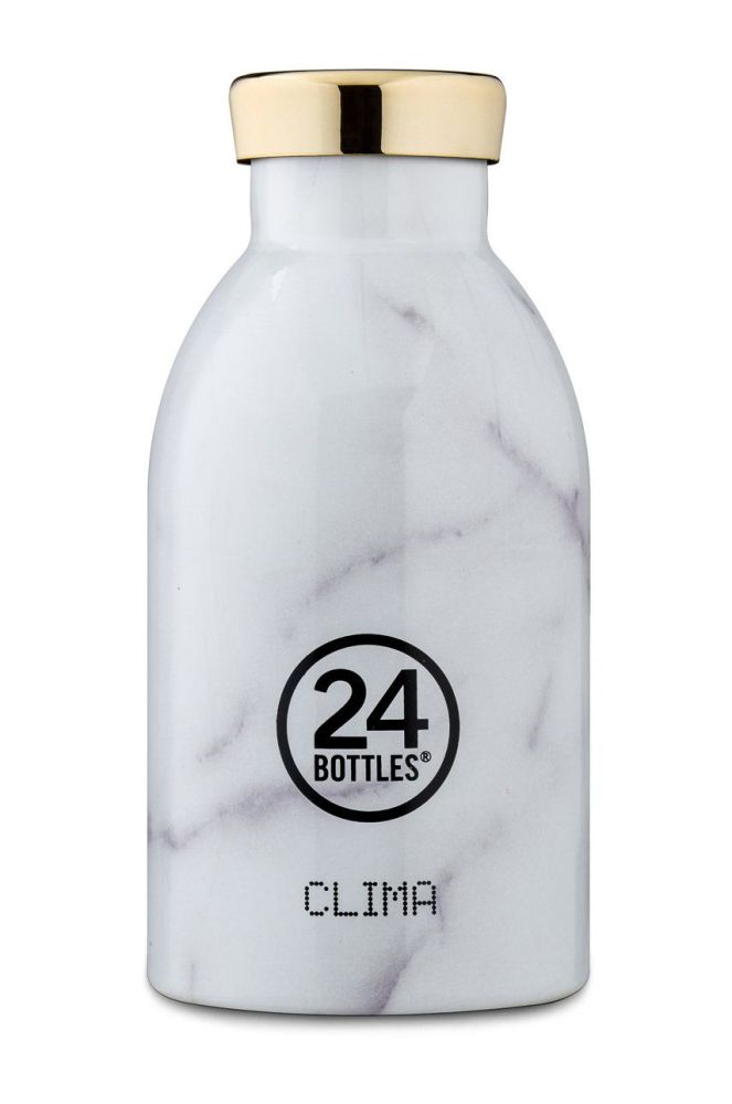 24bottles - Термопляшка Clima Carrara 330ml колір сірий