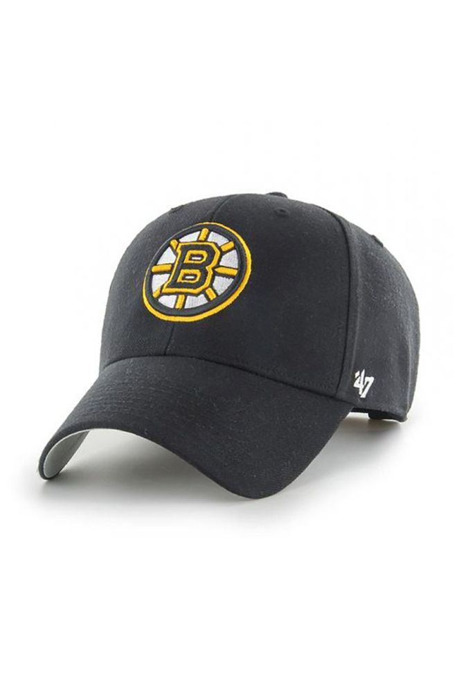 Кепка 47brand Nhl Boston Bruins колір чорний з аплікацією