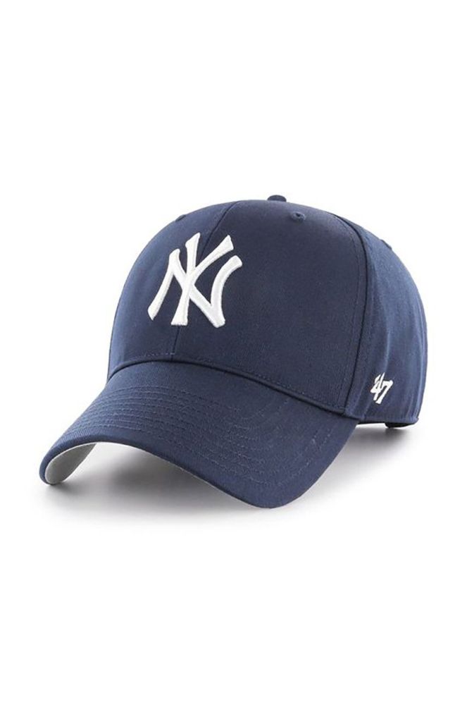 Кепка 47brand Mlb New York Yankees з аплікацією колір блакитний