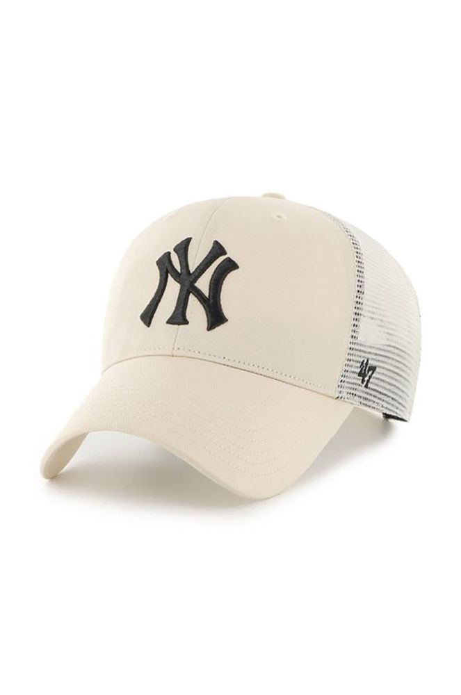 Кепка 47brand Mlb New York Yankees колір бежевий з аплікацією (2637931)