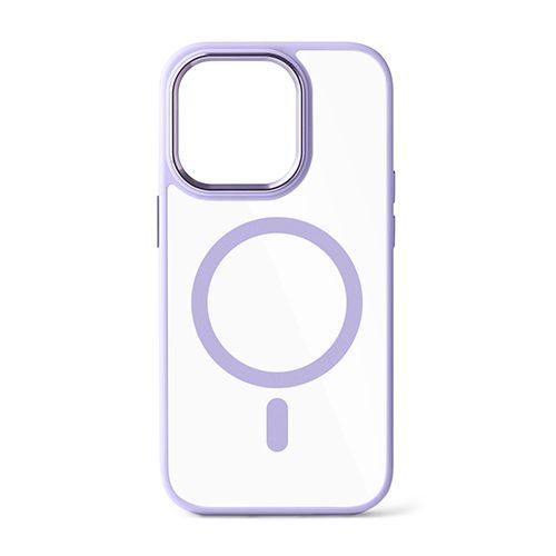 Прозорий чохол CasePro Crystal Shadow with MagSafe Soft Purple для iPhone 16