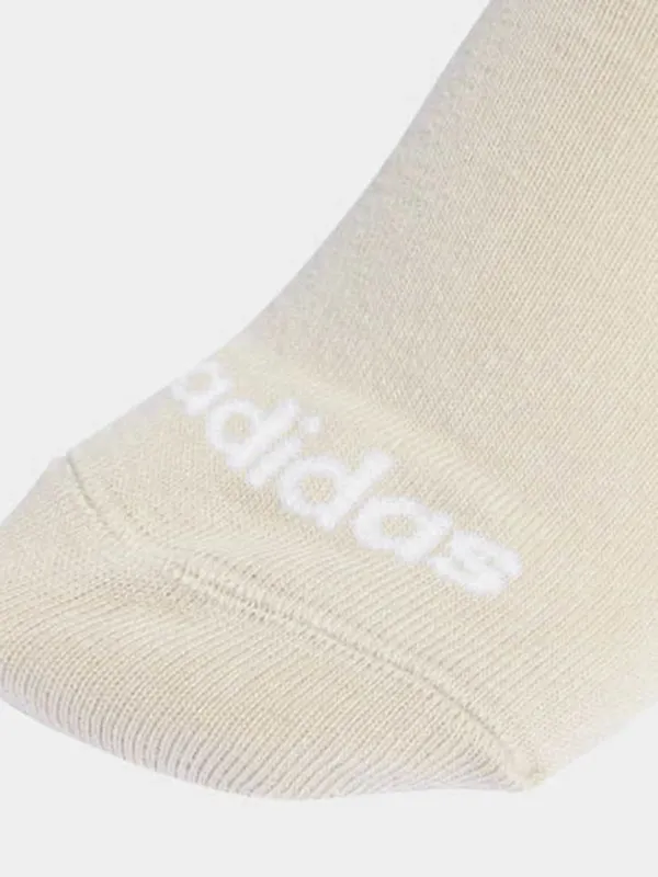 adidas THIN LINEAR LOW-CUT 3P Набір шкарпеток колір бежевий фото 2